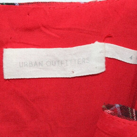 Urban outfitters size 4 spaghetti strap plaid mini dress - Picture 2 of 3
